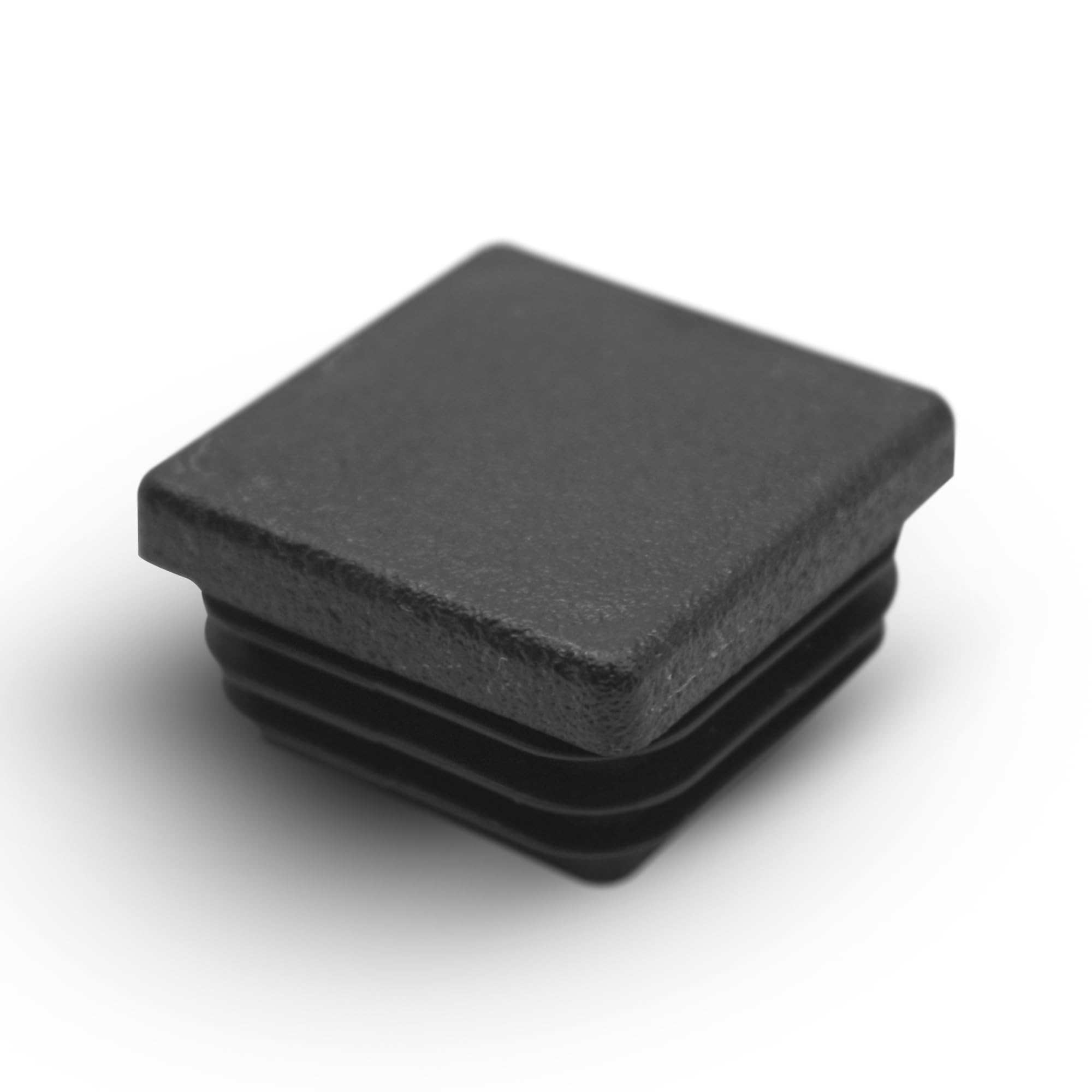 DOJA Barcelona | Profile End Caps | 30 x 30 Square End Caps | Pack of 20 | Square Pipe Plugs | Square Black Plastic End Caps | Chair Leg Caps Floor Protection for Single Assembly