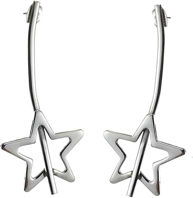 Amazon Com Sterling Silver Infinity Star Drop Earrings Jewelry