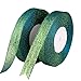 Feyarl Sparkly Green Ribbon 5/8-inch Wide by 50-Yards(2 Rolls X 25yd) Premium Metallic Glitter Ribbon for Christmas, Crafters, Holiday, Home Deco, Gift Wrap, Card Making, Floral Projects (Green)