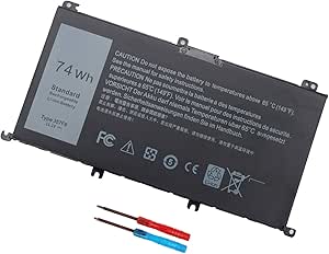 Amazon Com 357f9 Battery For Dell Inspiron 15 7000 7559 7567 7566 7759 7557 5577 Ins15pd Series P57f P57f003 P65f P65f001 0gfj6 71jf4 11 1v 74wh 12 Months Warranty Electronics
