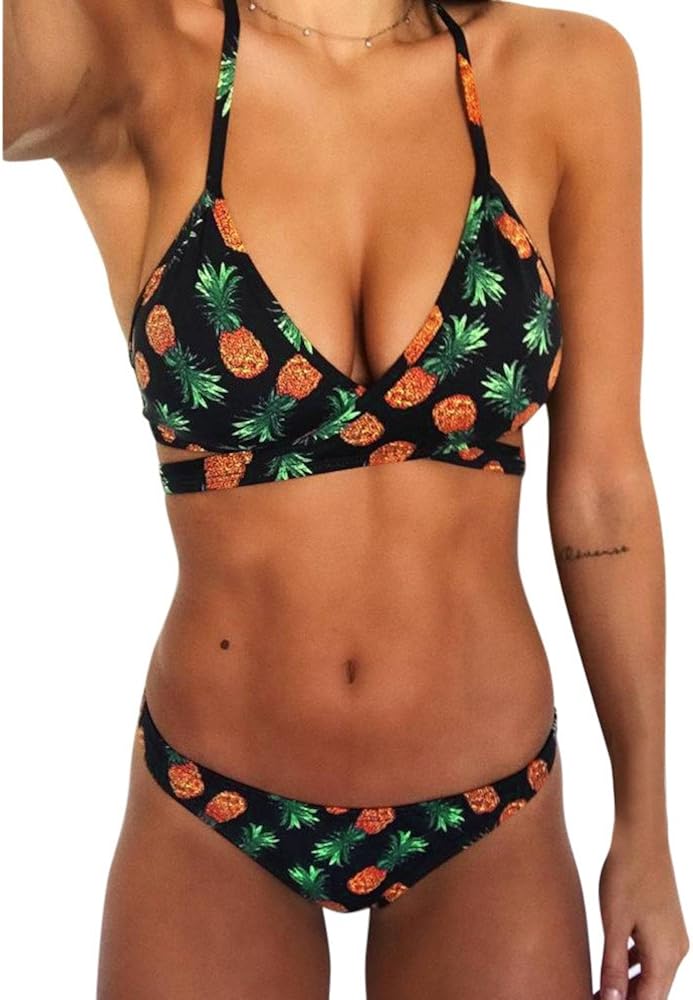 womens pineapple bikini