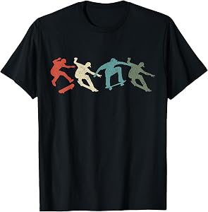 Skateboard Skateboarding Retro Gift for Skateboarders T-Shirt