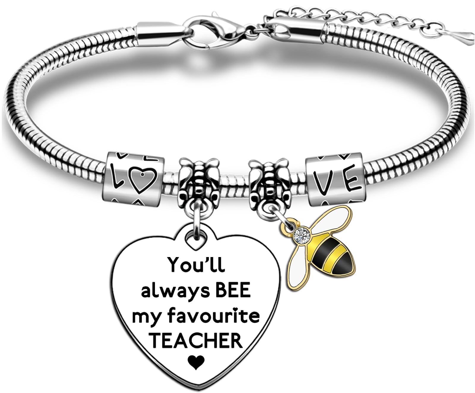 TTOVEN Teacher Bracelets Thank You Teacher Gifts Appreciation Gifts For Teacher