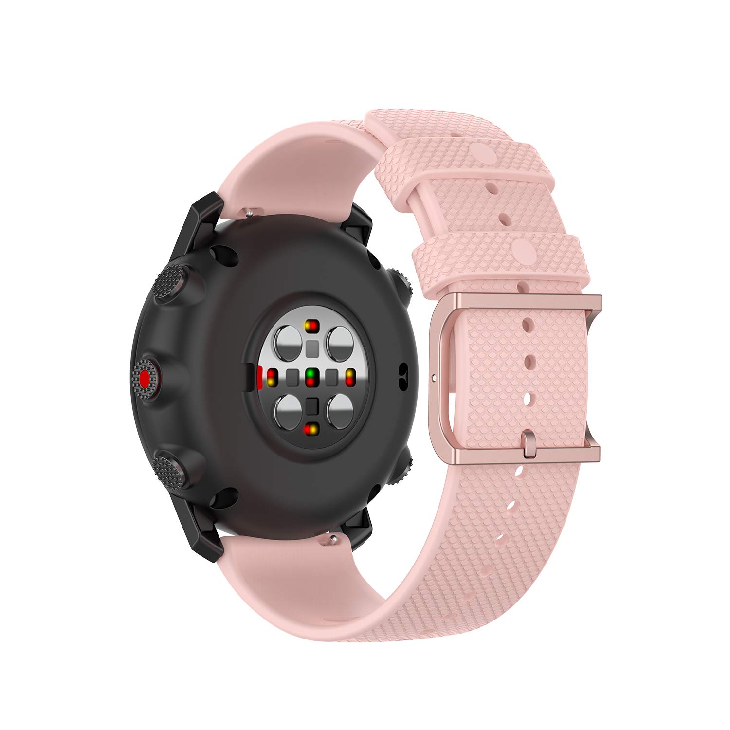 Tiggo 22mm Watch Strap for Polar Grit X / Vantage M,Silicone Watch Band Wrist Strap,Replacement Bracelet Wristband Wrist Strap for Polar Vantage M2/Garmin Venu 2/ Amazfit GTR 47mm (pink)