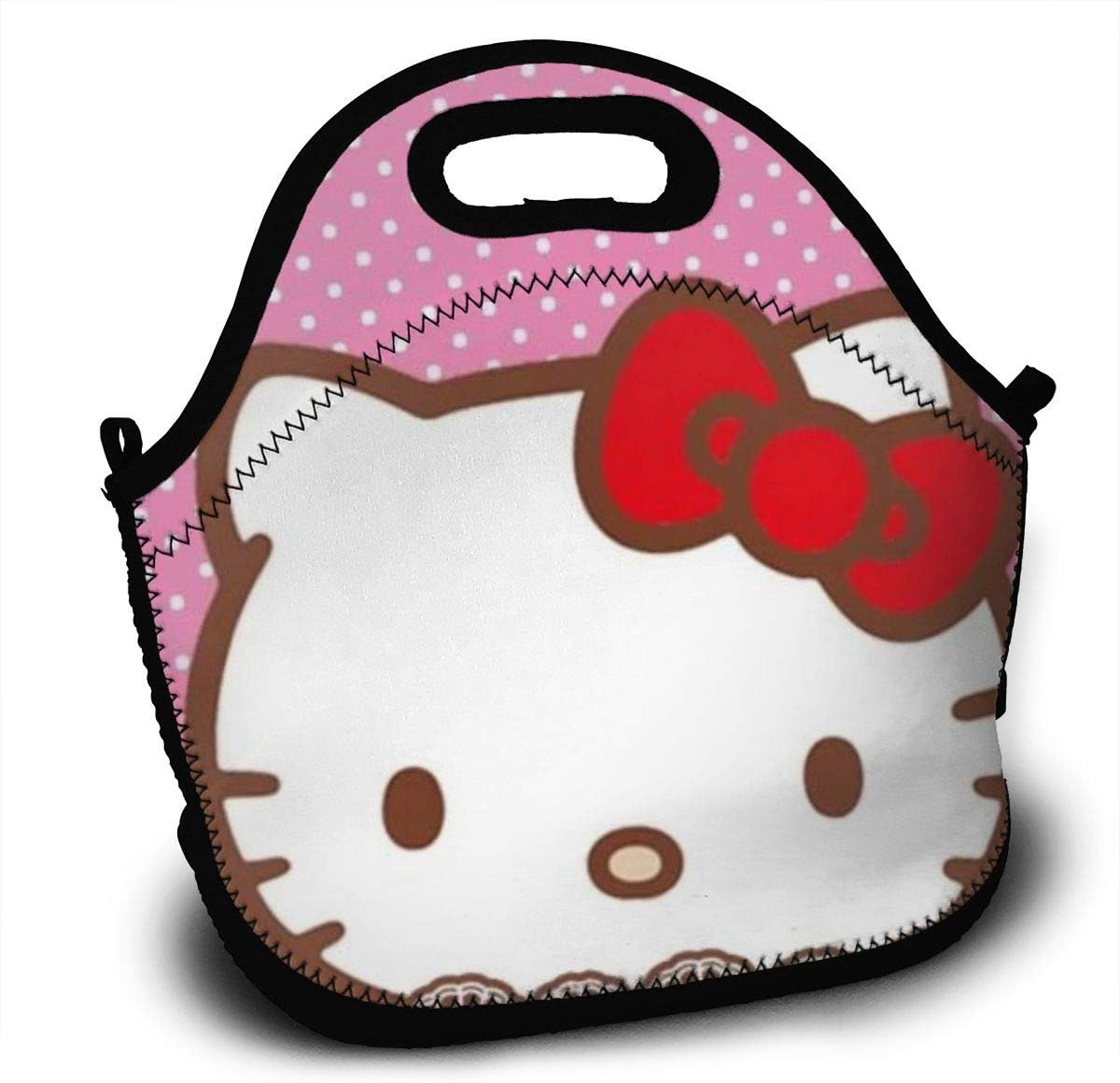 Hello Kitty Lunch Bag Handbag Insulated Portable Storage Bento Bag Picnic Bag Suitable for School Office Travel