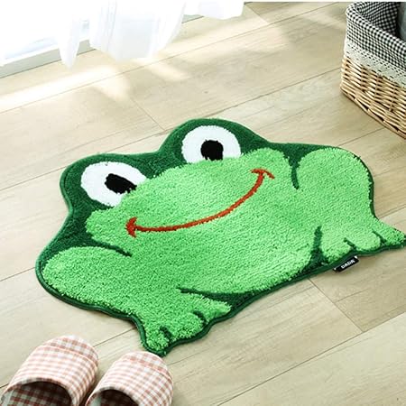 GH-YS Alfombras Alfombras Tapetes Felpudos Creativo 3D Frog Alfombra