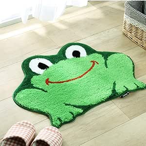 GH-YS Alfombras Alfombras Tapetes Felpudos Creativo 3D Frog Alfombra