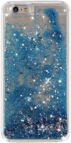 iPhone 6S Case,NSSTAR iPhone 6 Case,iPhone 6S Liquid Case,Fashion Creative Design Flowing Liquid Floating Bling Glitter Sparkle Stars Hexagon Hard Case for Apple iPhone 6S (2015)/ iPhone 6 (2014)