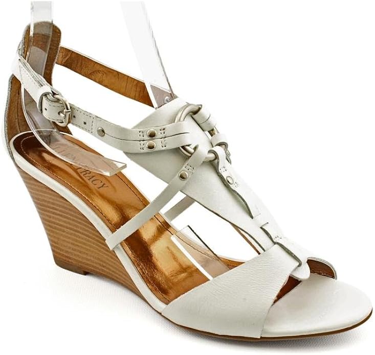 Ellen Tracy Portia Open Toe Wedge Heel Pump