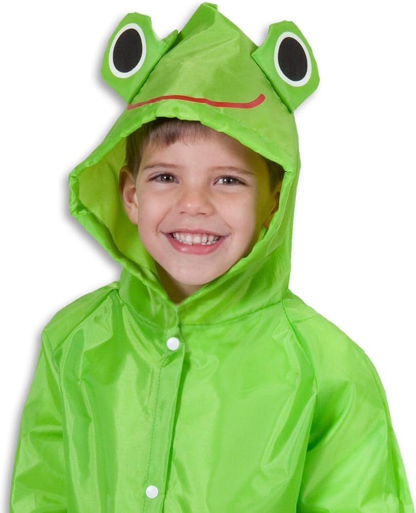 Cloudnine Children's Froggy Raincoat, for ages 5-12 One size fits all (2 Pack)