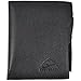 HOPSOOKEN Mens Leather Bifold Wallet Rfid Men Slim Front Pocket Wallet Trifold (Black)