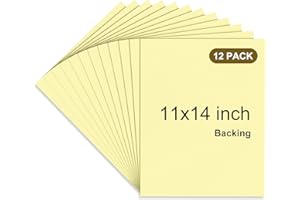 Lot de 12 planches de montage autocollantes de 27,9 x 35,6 cm pour point de croix, cadre photo et travaux manuels