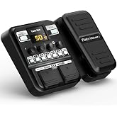Flatsons KMF-1 Multi-Effects Guitar Pedal with 77 Practice Effects | 50 Presets, 42 Drum Rhythms, 18 Amp/Cab Sims, Color Screen, Aux In, Tuner, Looper, Expression/Wah/Volume, Distortion