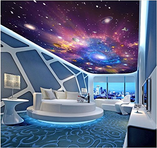 Lqwx 3d Ceiling Wallpaper Custom Photo Mural The Milky Way Galaxy