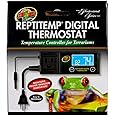 Zoomed Repti-Temp Digital Reptile Thermostat | Includes Attached DBDPet Pro-Tip Guide - Controls Terrarium temperatures, Heat mat, Heat Tape and More!