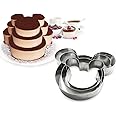 FunWhale 3 Tier Mouse Multilayer Anniversary Birthday Cake Baking Pans,Stainless Steel 3 Sizes Rings Mouse Molding Mousse Cak