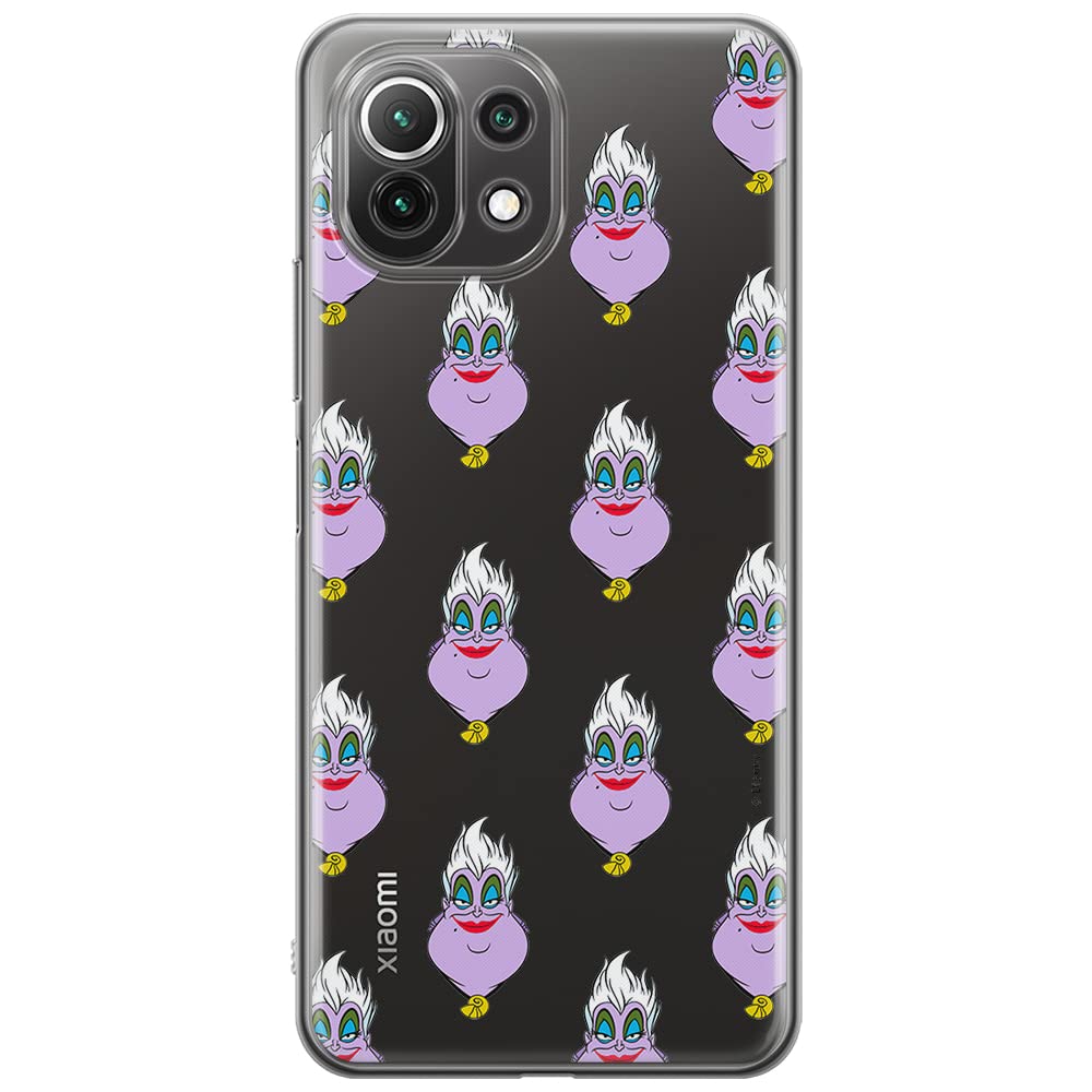 ERT GROUP mobile phone case for Xiaomi 11 Lite 4G/5G original and officially Licensed Disney pattern Ursula 003, partially transparent