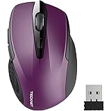 Wireless Mouse, TeckNet Pro 2.4G USB Cordless Mice Optical PC Computer Laptop Mouse With 24 Month Battery Life, 2600 DPI 5 Adjustment Levels, Nano Receiver, 6 Buttons For Windows Mac Macbook Linux