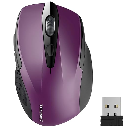title=TeckNet Pro Mouse Senza Fili, 2600DPI, Durata delle batterie di 24 Mesi, 2.4G