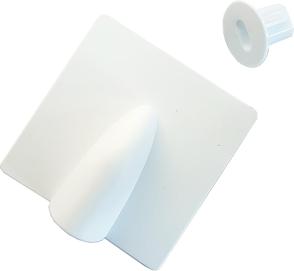Loops 8mm White Brick Blast Buster RG6 Coaxial Cable Hole Cover Kit Indoor