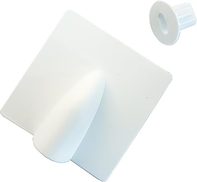 Loops 8mm White Brick Blast Buster RG6 Coaxial Cable Hole Cover Kit Indoor
