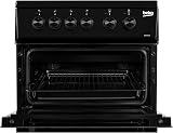 Beko KDC5422AK A Rated 50cm Twin Cavity Electric Ceramic Cooker Black view 3