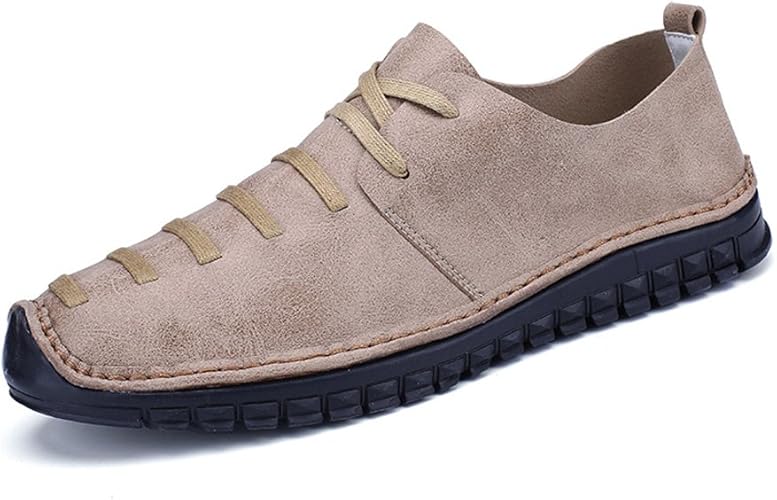 Amazon カジュアルシューズ メンズ 靴 レースアップレースアップ 革 スニーカー 通学用 通気性 旅行 Topone トップワン スニーカー