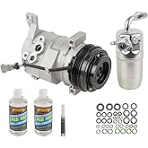 AC Compressor &amp; A/C Repair Kit For Chevy Tahoe Suburban Avalanche GMC Yukon Sierra Cadillac Escalade w/Rear AC - BuyAutoParts 60-80479RK New
