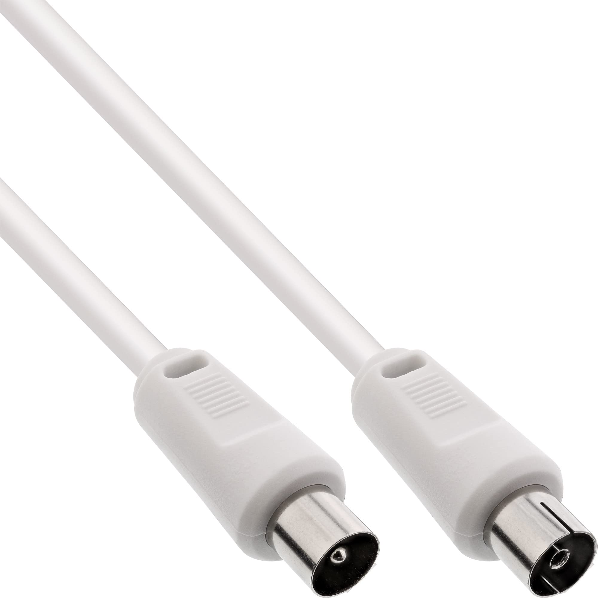 InLine 7m 2X Shielded >75dB Antenna Cable - White
