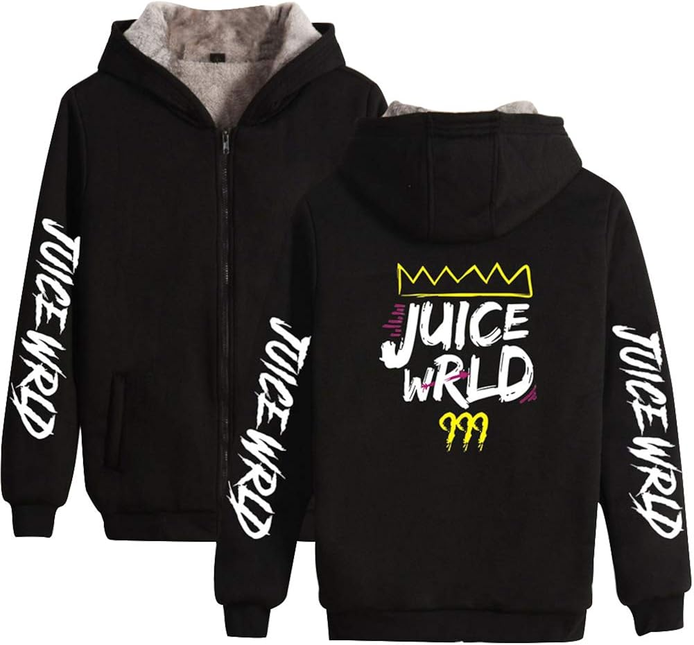 URMOSTIN Unisex Mens Ladies Hoodie Juice Wrld Print Winter Fleece