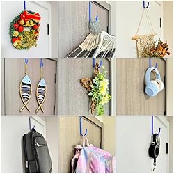 Mars-Rock Over The Door Hooks 2 Pcs 5.5" Blue for 1