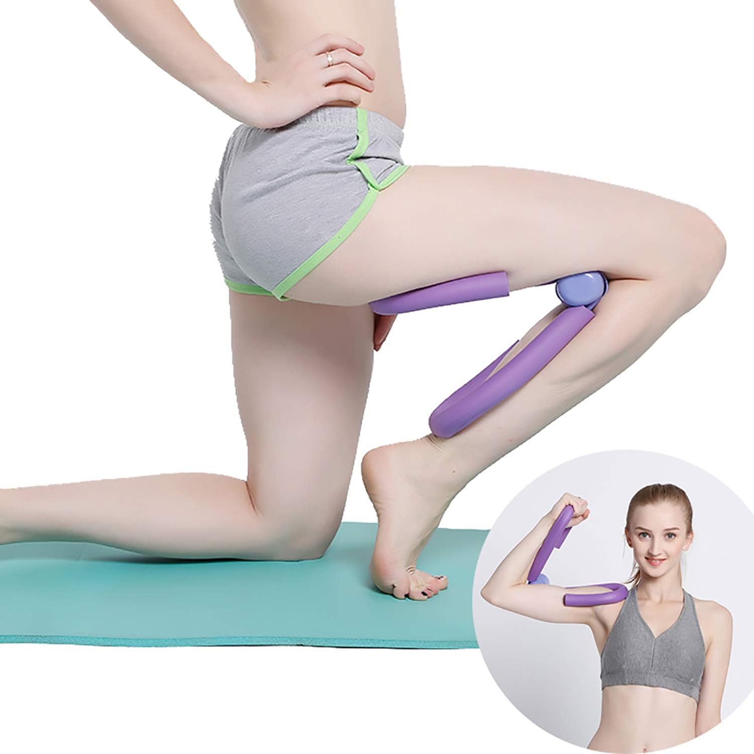 ixOOxi Strength Training Leg Machines Body Stretch Chest Expander Home Gym Equipment for Weight Loss (Purple) : Sports & Outdoors