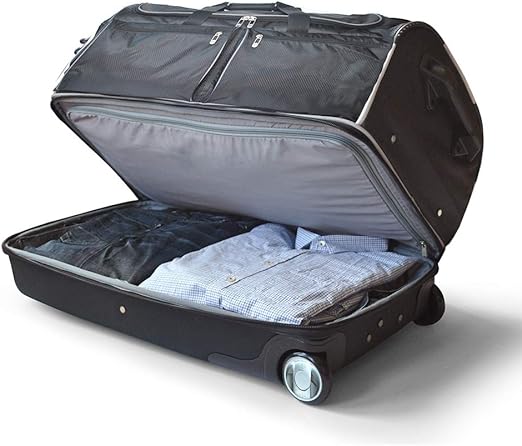 rolling duffle bag with garment rack