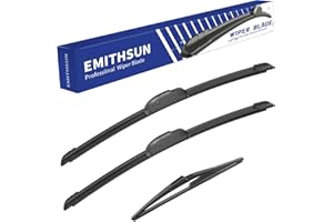 EMITHSUN® Windshield Wiper Blades Replacement for Nissan Rogue 2014-2023/Nissan Pathfinder 2013-2021,That Meet OEM Quality Front Rear Wipers Blade Set for My Car -26"+17"+12"(Set of 3)