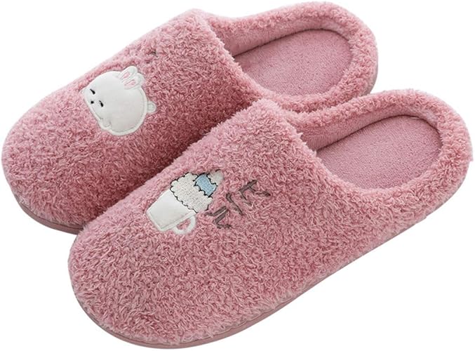Amazon Yindaity スリッパ 左右デザイン シンプル 可愛い ルームシューズ あったか 暖かい もこもこ ボア 定番 ファー かわいい 厚底スリッパ 北欧 オフィス ボアスリッパ 防寒 カップルシューズ 人気 来客用 Yindaity スリッパ シューズ バッグ