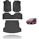KELCSEECS Floor Mats & Cargo Liner for 2012 2013 2014 2015 2016 Honda CR-V LX/SE/EX(No Subwoofer)(Not Fit for CRV Touring) Car Mats Cargo Mat Trunk Mat Honda CRV Floor Mats Accessories