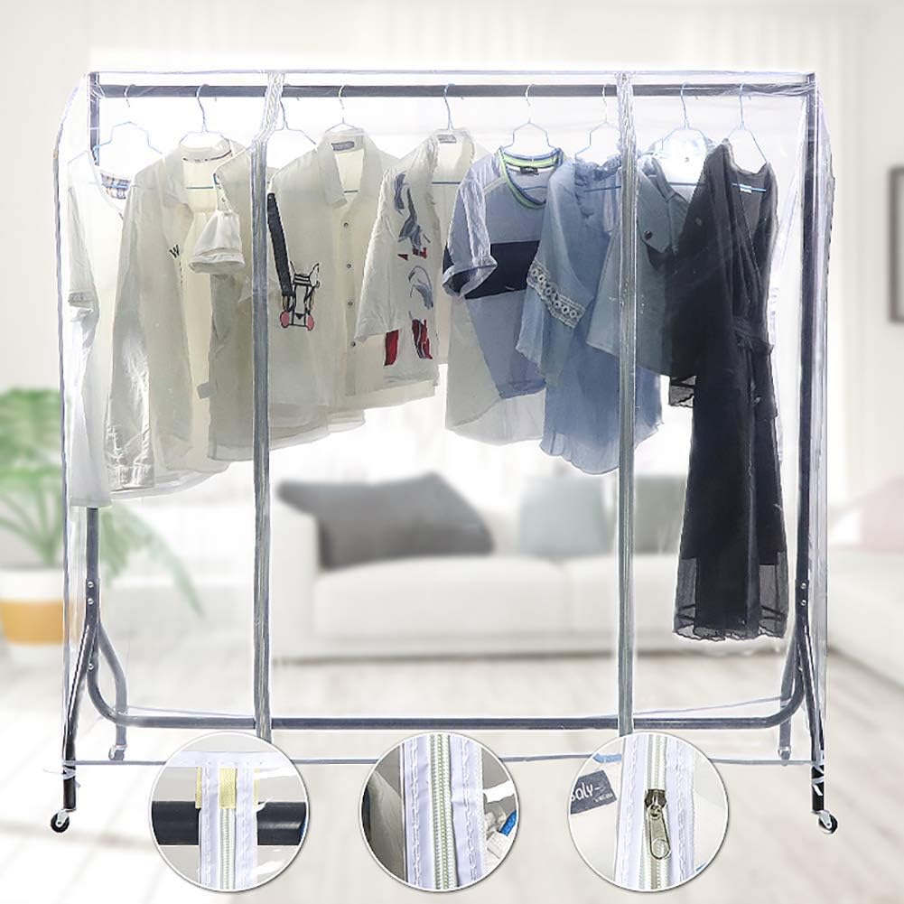 Transparent Garment Rack Cover, Reusable Clothing Rack