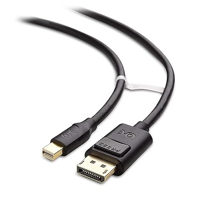 Cable Matters Short Mini DisplayPort to DisplayPort Cable - 3ft, Supports 4K@60Hz / 2K@144Hz, Mini DP to DP Cable, Black