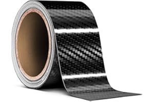VViViD High Gloss Epoxy Black Carbon Fiber Vinyl Detailing Wrap Tape DIY Roll (2 Inch x 20ft)