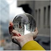 VEKDONE Men Tops Optical Glass Reflective Spheres, K9 Crystal Sphere, Decor Photography Juggling Ball, Clear Contact, No Stan