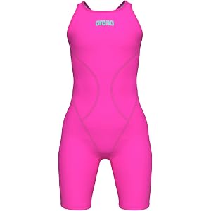 Arena Girls' Junior Powerskin Impulso Le Open Back Racing Swimsuit Full Body Short Leg Tech Suit