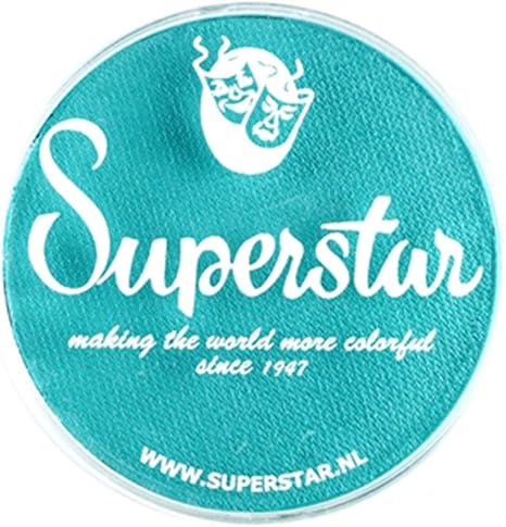 Amazon スーパースターフェイスペイント ティール9 低刺激性 グルテンフリー 虐待無料 子どもにやさしい フェア カーニバル パーティー ハロウィン絵画 45グラム のためのグレート 絵具 通販