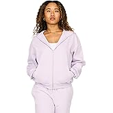 Forever 21 womens Full Zip Front Sweatshirt With Drawstring Hood