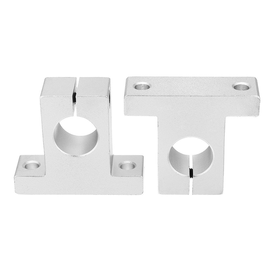 Sourcingmap 2pcs SK25 Aluminum Linear Motion Rail Clamping Guide Support for 25mm Dia Shaft