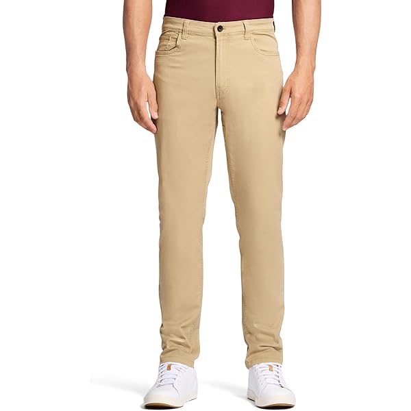 Johnston & Murphy Men's XC 4 Five Pocket Perfomance Pants, Khaki