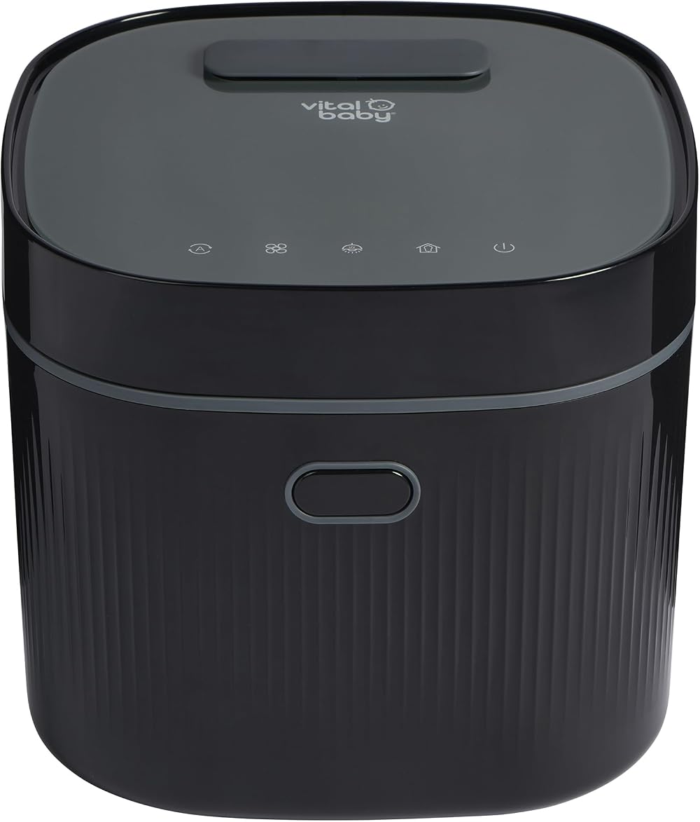 Vital Baby Nurture UV Steriliser & Dryer Onyx Black 5 Minute Fast Cycle 99.99%