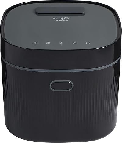 Vital Baby Nurture UV Steriliser & Dryer Onyx Black 5 Minute Fast Cycle 99.99%