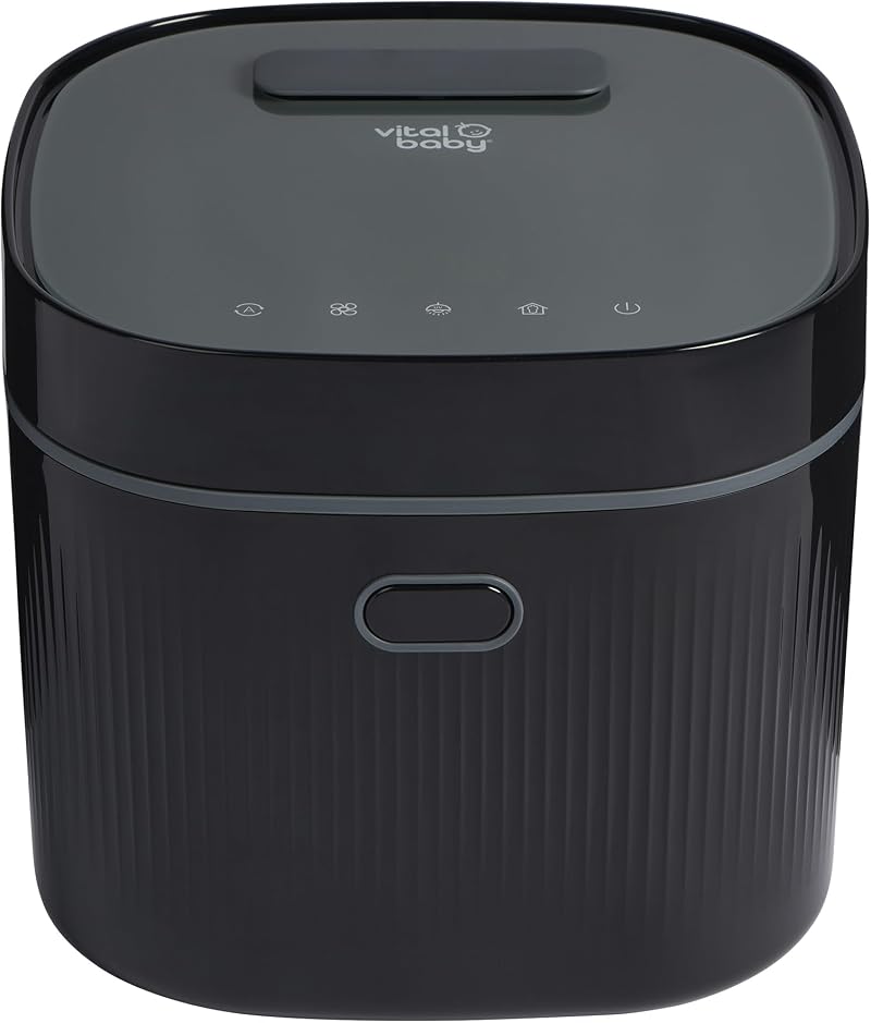 Vital Baby Nurture UV Steriliser & Dryer Onyx Black 5 Minute Fast Cycle 99.99%