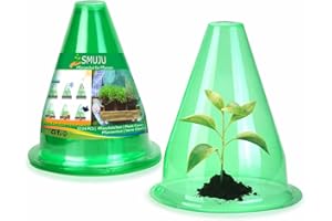 【24 Pieces】 Garden Cloches for Plants, Multifunctional Plant Cover Plant Protectors Transparent Bell Jar Cloches Protection P