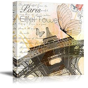 Eiffel Tower in Paris Vintage Style